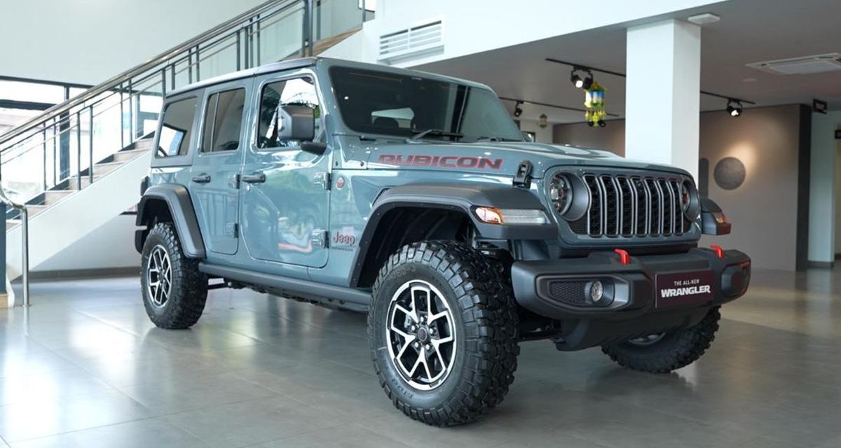 Kendaraan Jeep Tertuju Pada Mobil Rubicon Yang Gagah