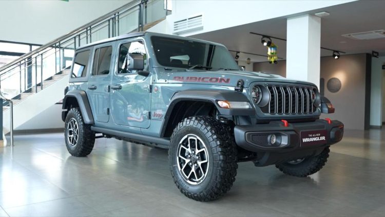 Kendaraan Jeep Tertuju Pada Mobil Rubicon Yang Gagah