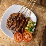 Kuliner Makanan Sate Yang Daging Di Tusuk
