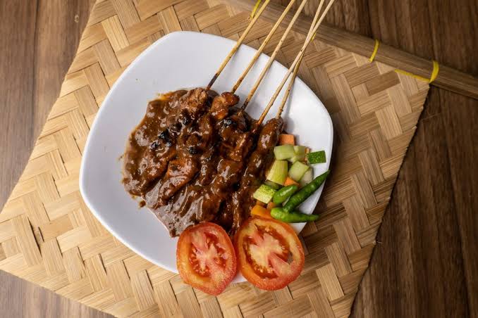 Kuliner Makanan Sate Yang Daging Di Tusuk